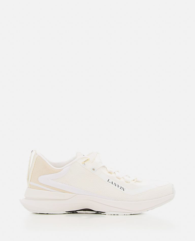 Shop Lanvin Runner Sneakers In White