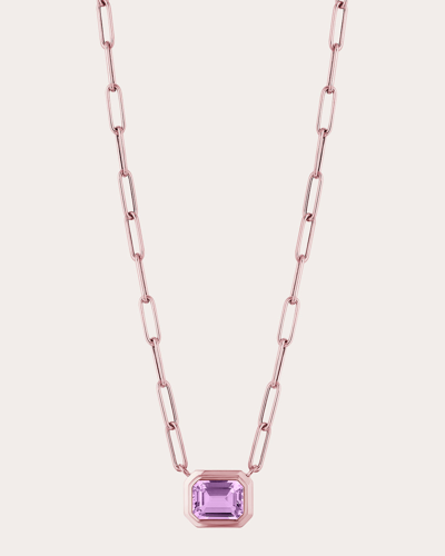 Shop Goshwara Women's Lavender Amethyst Horizontal Pendant Necklace In Purple