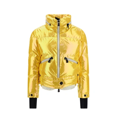 Shop Moncler Biche Down Jacket In Yellow
