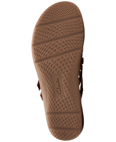 Shop Clarks Women's Elizabelle Rio Slip On Strappy Sandals In Brown Mult