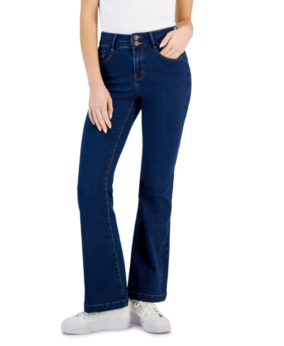 Shop Dollhouse Juniors' Curvy High-rise Flare-leg Jeans In Montreal
