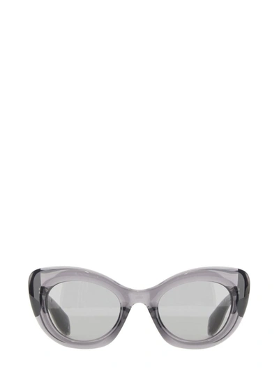 Shop Alexander Mcqueen Cat-eye Sunglasses The Curve In Grey