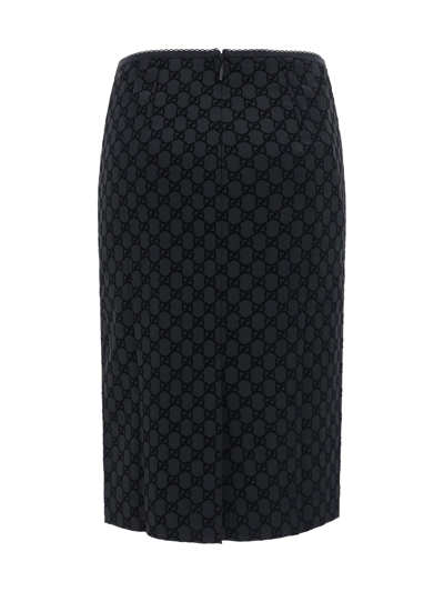 Shop Gucci Skirt In Black/mix