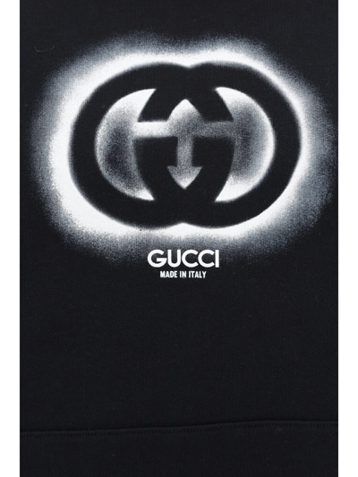 Shop Gucci Hoodie In Black/mc