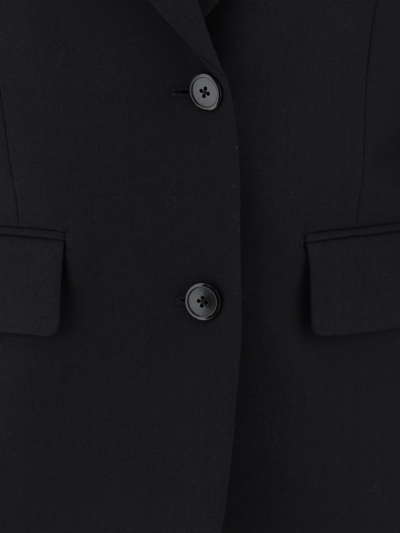 Prada Blazer Jacket In Nero