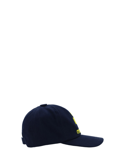 Shop Isabel Marant Tyron Baseball Hat In Midnight/yellow