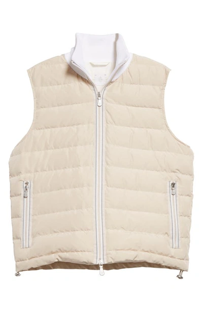 Shop Eleventy Quilted Puffer Vest In Sand