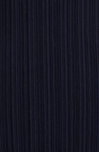 Shop Eleventy Sleeveless Cotton Rib Midi Sweater Dress In Blue