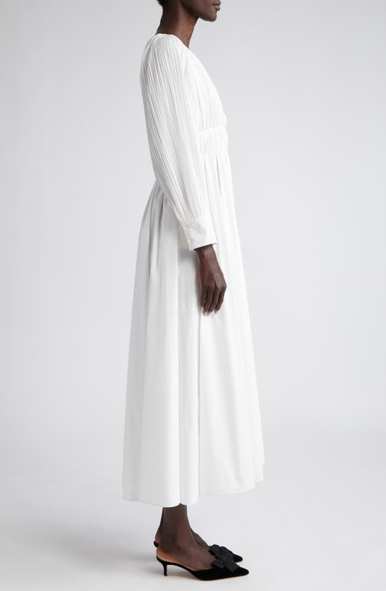 Altuzarra Kathleen ruched midi dress - White