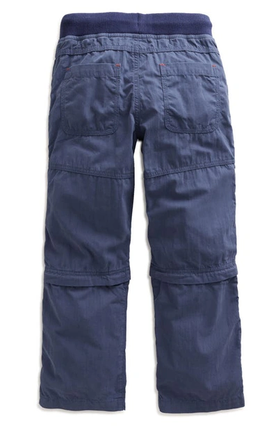 Shop Mini Boden Kids' Techno Convertible Pants In Robot Blue