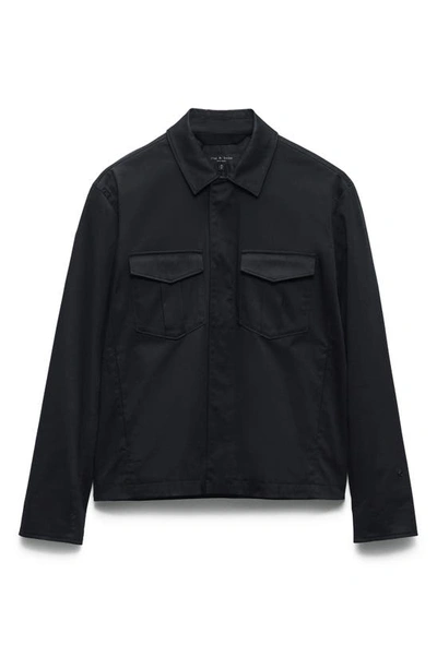 Shop Rag & Bone Archive Zip-up Garage Jacket In Black
