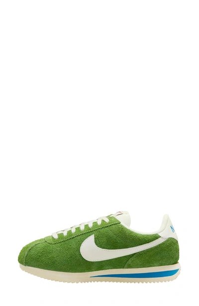 Shop Nike Cortez Vintage Sneaker In Chlorophyll/ Sail/ Light Blue