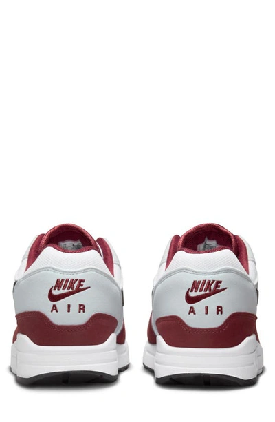 Shop Nike Air Max 1 Sneaker In White/ Black/ Team Red