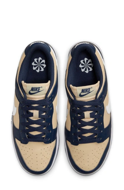 Shop Nike Dunk Low Next Nature Sneaker In Midnight Navy/ White-team Gold