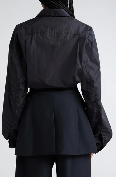 Shop Alexander Wang Hybrid Blazer Shirt In Black