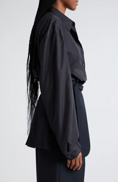 Shop Alexander Wang Hybrid Blazer Shirt In Black