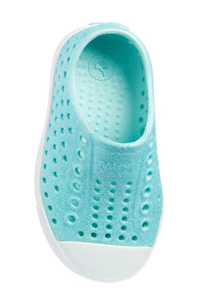 Shop Native Shoes Jefferson Bling Glitter Slip-on Sneaker In Piedmont Bling/ Shell White