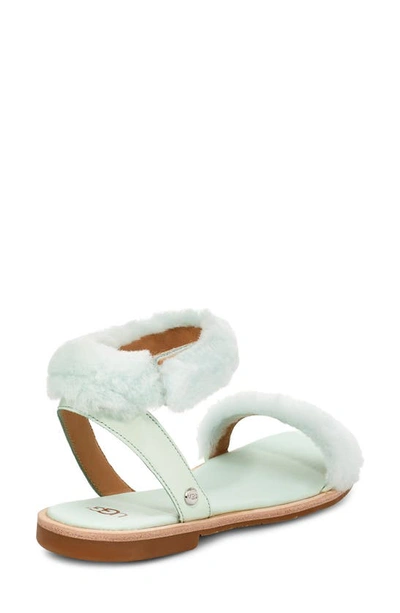 Ugg Fluff Springs Genuine Shearling Sandal In Agave Glow