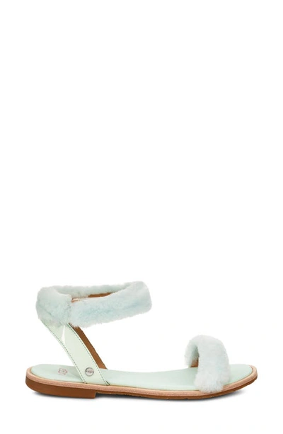 Ugg Fluff Springs Genuine Shearling Sandal In Agave Glow