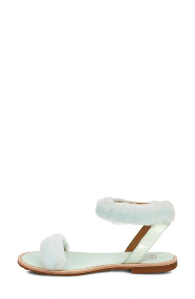 Ugg Fluff Springs Genuine Shearling Sandal In Agave Glow