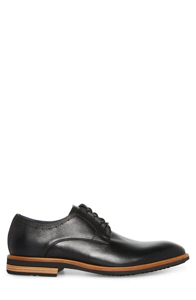 Steve Madden Pryer Derby In Black Leather