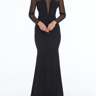 Shop Dress The Population Val Gown In Black