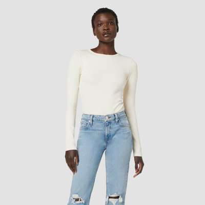 Shop Hudson Farrah Mid-rise Barefoot Bootcut Jean In Blue