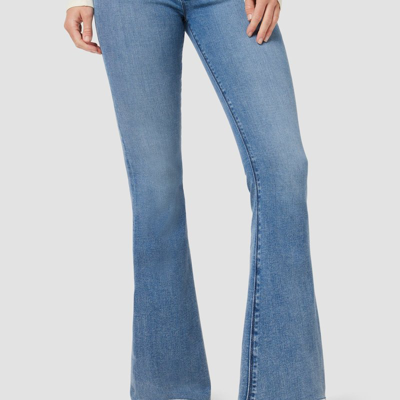 Shop Hudson Holly High-rise Flare Barefoot Jean In Blue