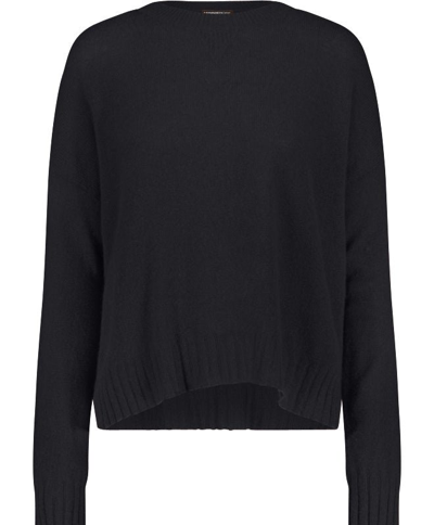 Shop Minnie Rose Cashmere Sport Crewneck Sweater In Black