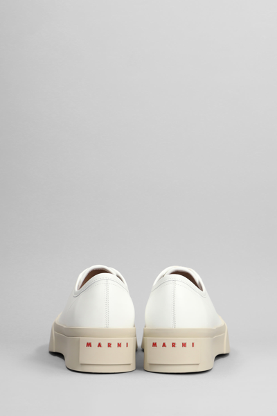 Shop Marni Sneakers In White Leather