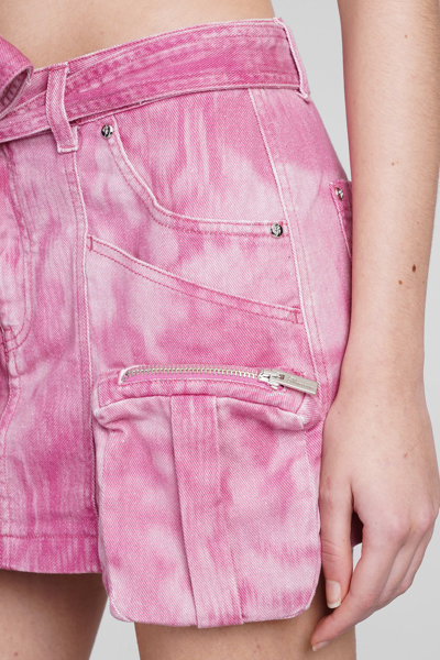 Shop Blumarine Skirt In Rose-pink Cotton