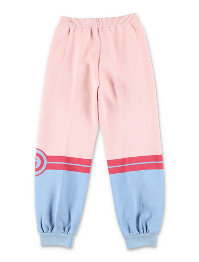 Shop Gucci Interlocking G Printed Jersey Track Pants In Pink