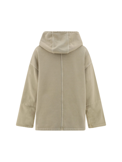 Shop Prada Hoodie In Corda