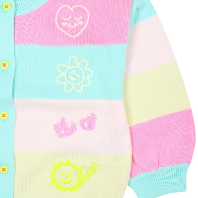 Shop Billieblush Multicolor Cardigan For Baby Girl