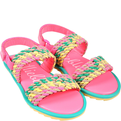 Shop Billieblush Multicolor Sandals For Girl