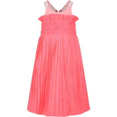 Shop Billieblush Fuchsia Dress For Girl With Logo