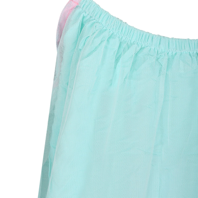 Billieblush Multicolor Dress For Girl With Ruffles And Flounces In Multicolor