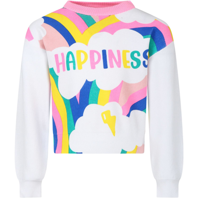 Shop Billieblush Multicolored Sweater For Girl