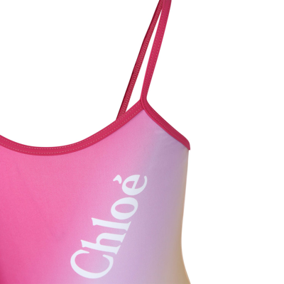 Shop Chloé Multicolor One-piece Swimsuit For Girl