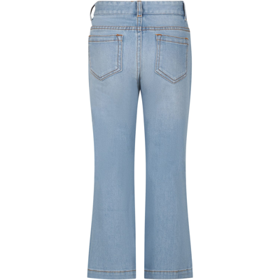 Shop Chloé Denim Jeans For Girl With Logo