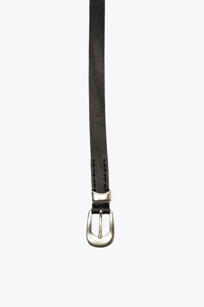 Shop Our Legacy 2 Cm Belt Black Leather Belt - 2 Cm Belt In Nero