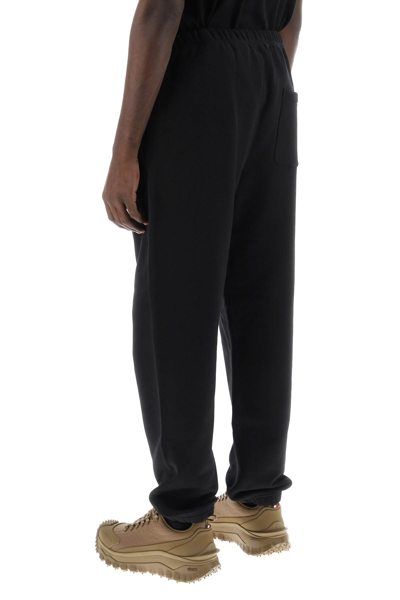 Shop Moncler Joggers With Patch Logo In Black (black)