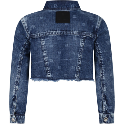 Shop Givenchy Denim Jacket For Girl With 4g Motif
