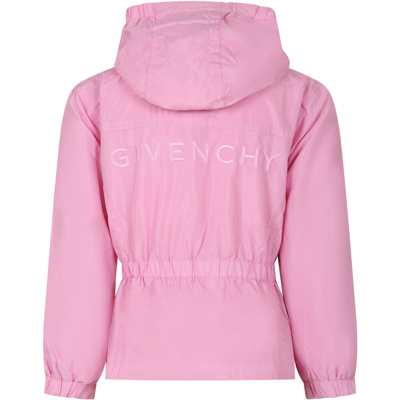 Shop Givenchy Pink Windbreaker For Girl
