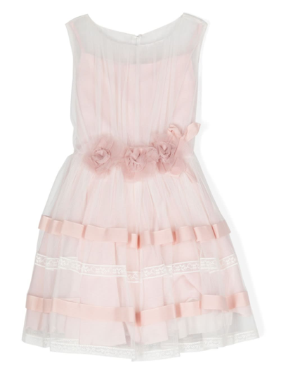 Shop Amaya Arzuaga Elegant Sleeveless Dress In Pink