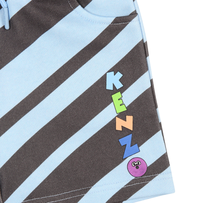 Shop Kenzo Sporty Suit For Baby Boy With Logo Print In Multicolor