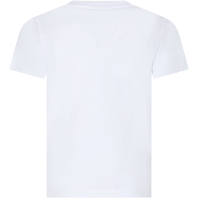 Shop Kenzo White T-shirt For Boy With Iconic Elephant