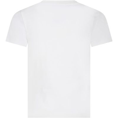 Shop Kenzo White T-shirt For Boy With Logo