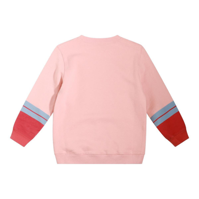 Shop Gucci Logo Printed Crewneck Sweatshirt In Rosa