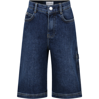 Shop Little Marc Jacobs Denim Shorts For Boy With Logo